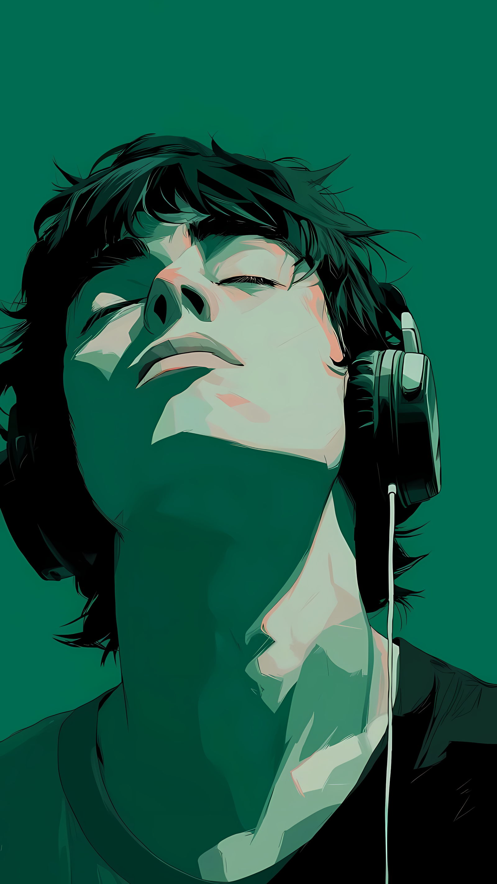 Immersed in Music Headphones 4K Desktop Wallpaper | WatchOut Walls